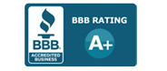 A plus rating with the Better Business Bureau